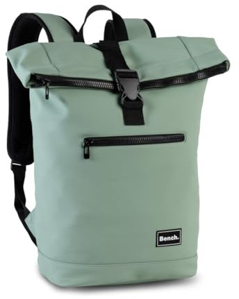 Bench Hydro Rolltop Rucksack Damen & Herren, Daypack, Backpack, 47/56 x 38 x 13 cm, 20 L Volumen, graugrün