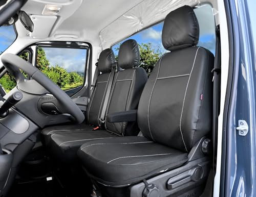 Z4L Sitzbezüge atmungsaktives Kunstleder geeignet für Iveco Daily ab 2014 ab 2024Praktisch, Hochwertig, Perfekt Angepasst