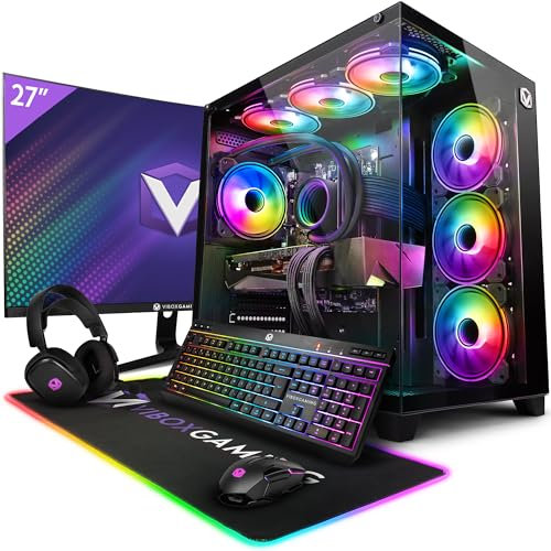 Vibox VIII-128 Gaming PC Bundle • Intel Core i9 12900KF 5.2GHz • Nvidia RTX 5090 32GB • 32GB RAM • 2TB NVMe SSD • Windows 11 • 27 Monitor • WiFi