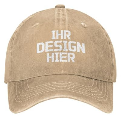 Tingwei personalisiert Cap personalisierte Basecap personalisierte Baseballkappe personalisiertes Cap–Cap selbst gestalten mit Foto/Logo/Text gestalten | Verstellbare Cap für Männer & Frauen