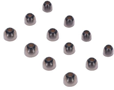 Fockety 6 Paare Silikon-Ohrhörer-Spitzen-Austausch für die Meisten in Ohrhörer-Kopfhörern mit 5 Mm-6,5 Mm Innenloch, S M L Größen, Waschbar, Langlebig, Rauschisolation, Komfortanpassung