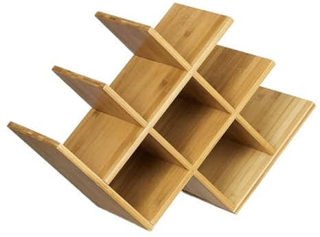 Dickly Holz Wein Rack Organizer Halterung Wein Stand für Tisch Küche Wohnzimmer