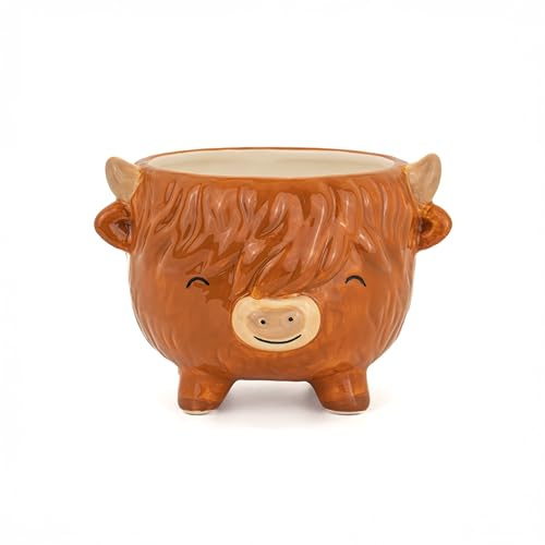Sass & Belle Highland Cow Pflanzgefäß, mittelgroß