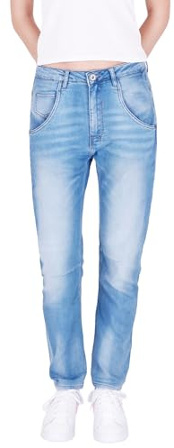Fraternel Damen Boyfriend Jeans Vintage Denim - Relaxed Fit mit Stretch