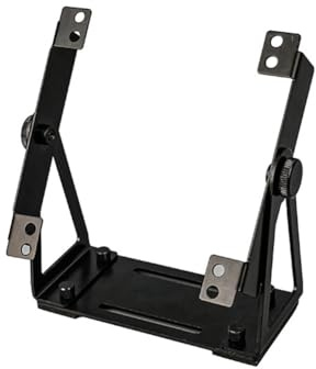 Aisuoka External Cooling Fan Mount Stand Multi-Purpose Bracket for 120& 140mm PC Fans, 360° Rotation PC Case Support Degree Black