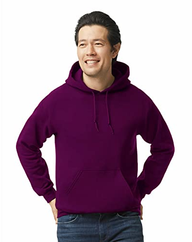 Gildan Adult Heavy Blend Hooded Sweatshirt (Maroon) (Large)