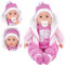 Bibi Doll - 20 Lifelike Large Size Soft Bodied Baby Doll Girls Boys Toy With Dummy & Sounds (White Coat)