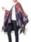 xxxiticat Damen Indianer Trendy Kaschmir Plaid Muster Wrap Schal Cardigan Poncho Umhang Schal, Orange/Abendrot im Zickzackmuster (Sunset Chevron), Einheitsgröße