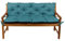 Gutekissen® Bankkissen, Sitzkissen, Rückenlehnen, Gartenkissen, Steppkissen, Doppelkissen, Sitzmöbel, Sitzbank-Kissen, Gartenschaukel, Gartenmöbel Law (180cmx50cmx50cm, Türkis)