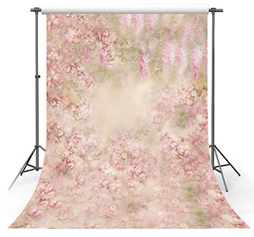 MEHOFOTO Frühling Rosa Blume Fotografie Hintergrund Retro Mädchen Erwachsene Portrait Hintergrund Geburtstag Blumen Party Dekoration Banner Fotostudio1.5x2.1m