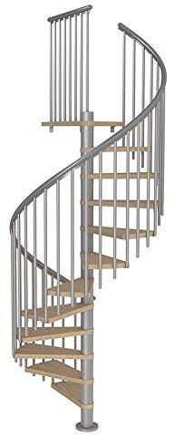 Space Saving Spiral Staircase Montreal Classic 4 Scandinavian Design 1200mm Width from Dolle