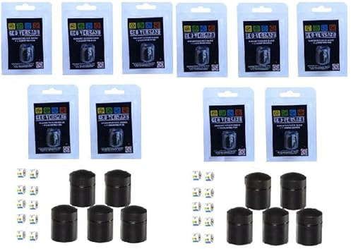 geo-versand 10 x magnetischer Nano + 20 Stück Logstreifen Geocaching Versteck Klein Winzig Magnet Neodym Behälter