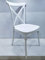 Destello S.L. Silla Crossback Polipropileno Blanca diseño Eventos 90 x 48 x 49 cm
