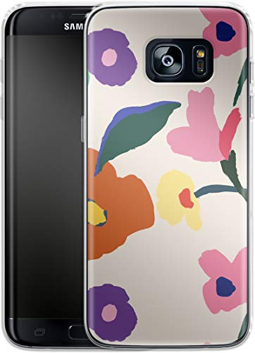 Coque de Protection en Silicone Peinte à la Main pour Smartphone Samsung Galaxy S7 Edge.