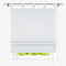 Heichkell Raffrollo mit Schlaufen Halbtransparent Raffgardine Wohnzimmer Einfarbige Fensterstores Leinen Faltenrollo Grau BxH 100x140 cm