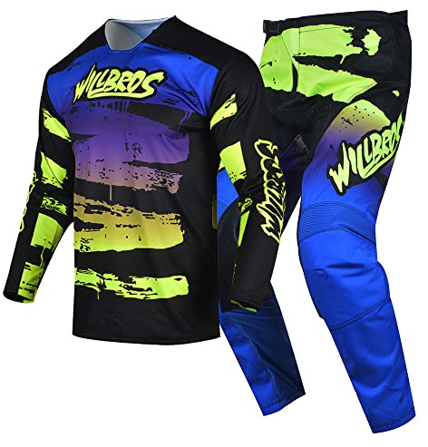 Willbros Motocross Jersey Hose Kombination Männer Frauen Motorrad MX Reitausrüstungsset Radfahren Offroad Dreckiges Fahrrad Anzug Rennbekleidung Erwachsene