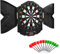 Maxmass Electronic Dartboard Set, Automatic Scoring Dart Board with 12 Darts, Cabinet and 4 LED Display, Professional Digital Dartboard for 1-8 Players