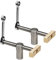 2 Stück Tisch Werkbank Klemme, Schraubstock Holzbearbeitung Schreibtisch Clip, Schnell Fixierte Klemme, DIY Positionierung Bankklemme Hilfswerkzeug Klemmen für 20mm Loch