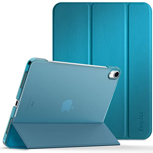 EasyAcc Case for iPad (A16) 11th/10th Generation 2025/2022 11/10.9 inch, Slim Hard Protective Cover for iPad 11/10 Gen, Models A3354/A3355/A3356/A2696/A2757/A2777/A3162, Peacock Blue