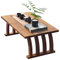 Japanischer Stil Niedriger Tisch Couchtisch Wohnzimmer Zen Floating Sitztisch Tatami Fenster Tisch Cocktail Tisch (Color : Brown, S : 60x37x31cm)