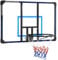 SPORTNOW Basketballkorb mit Rückwand, Outdoor Basketballbrett mit Ø45 cm Stahlkorb und Netz, Wandmontage, Basketball Board für Kinder Jugendliche Erwachsene, Blau