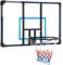 SPORTNOW Basketballkorb, Basketballbrett mit Korb, Basketballnetz mit Basketballboard, Wandmontage, für Outdoor, Stahl, 113 x 61 x 73 cm