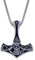 JENDEAR SHINE Collana Uomo con Martello di Thor, Ciondolo a Martello di Thor con Rune Vichinghe, Gioielli Nordici da Uomo