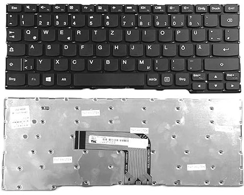 DEUTSCHE - Schwarz Tastatur Keyboard kompatibel für Lenovo IdeaPad Yoga 2 11