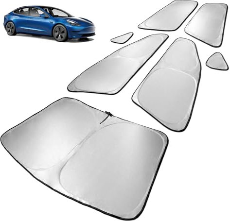 Spurtar Parasol para automóvil Tesla Model 3 2019-2022 con parasoles para Ventana de automóvil