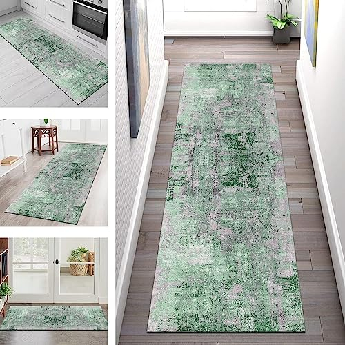 Teppich Läufer Flur Küche rutschfest waschbar Teppichläufer Lang Korridor Tepiche 40X60CM Abstrakt Küchenläufer Teppichmatten Meterware für Schlafzimmer Wohnzimmer Küchen Läufer Matte Anpassbar