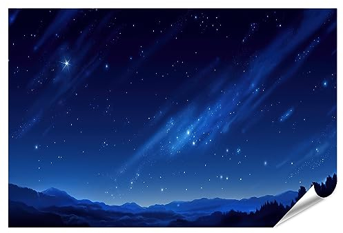 islandburner XXL Bild Poster Sternenhimmel Fantasy Style Schönes Bild Premium Bilder Fotodruck JCTT-PKL