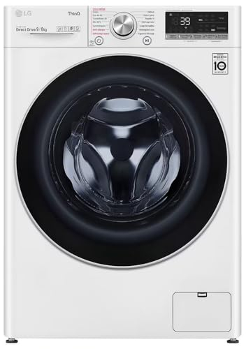 Lavante séchante 9/6Kg - 68l - 1400trs - Moteur AI Direct Drive - Sécha LG - F964R71WRST