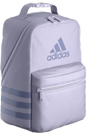 adidas Santiago 2 - Lonchera térmica unisex para adultos, Silver Dawn Grey/Silver Violet Purple/3.0, Talla única, Adidas Santiago - Lonchera unisex aislada para alimentos escolares