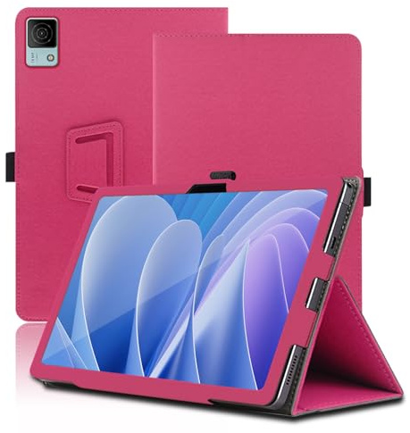 Hülle für DOOGEE T30 Pro 11 Zoll, DOOGEE T30 Pro Tablet Schutzhülle, Klappständer Schutzhülle mit Stifthalter und Handschlaufe, Umfassender Schutz. (Rot)