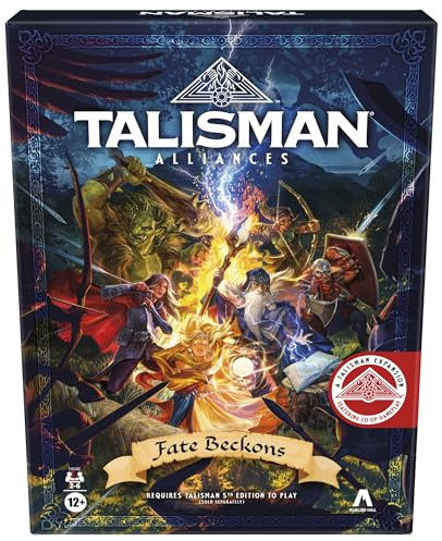 Talisman Alliances: Fate Beckons Brettspiel, Talisman-Erweiterung, kooperative Fantasy-Abenteuerspiele, ab 12 Jahren, 2 bis 6 Spieler