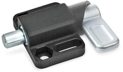 Ganter Normelemente GN 722.3-12-20-L-SW Federriegel, schwarz, Rastkurve Links Bolzen: 12mm