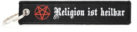Spaß Kostet Schlüsselanhänger Religion ist heilbar 666 Pentagramm Schlüsselband