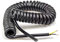 MIAOSHE Cable de Muelle Espiral, Negro, 2 Núcleos, 24AWG, 20AWG, 17AWG, 14AWG, 2.5m, 5m, 7.5m, Cobre, Multiple strands per core