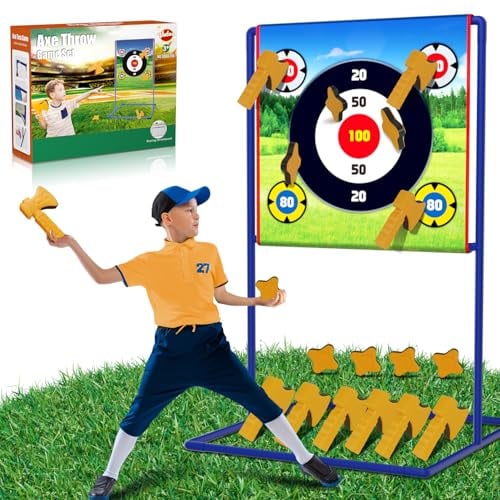 VATOS Jeu de cibles de lancer de hache - Plusieurs modèles de cibles à lancer - Jouets pour enfants et adultes