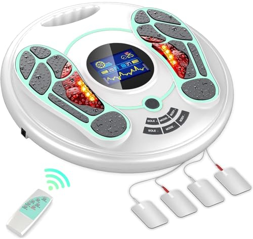 Medic Durchblutungs-Stimulator zur Förderung der Durchblutung, Durchblutungs-Stimulator Beine mit EMS und 99 Intensitäten, Ems Fußmassagegerät, Lindert Ermüdung und Neuropathie Füße, Geburtstag, Grün