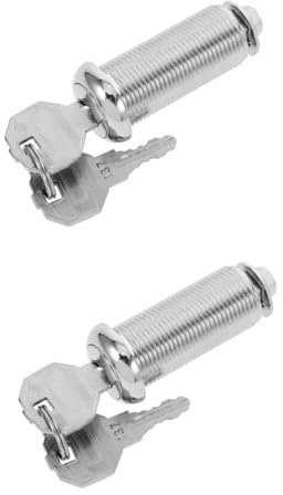 Gadpiparty 2sätze Schließzylindern Für Schränke Und Werkzeugkästen Kleine Runde Schlösser Mit Schlüssel Für Schließfächer Und Briefkästen Sicher Und Einfach Zu Bedienen