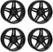 4x Rial Felgen Alufelgen M10 6.5Jx16 ET38 5x112 racing-schwarz kompatibel mit MERCEDES-BENZ A B C CLA CLC CLK E Vaneo