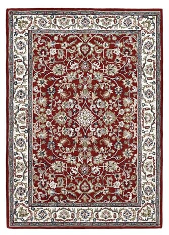 Teppich aus 100% Schurwolle (IWS); handgetuftet | Größe: 60 x 90 cm; Farbe: Rot | THEKO die markenteppiche - Royal Orient