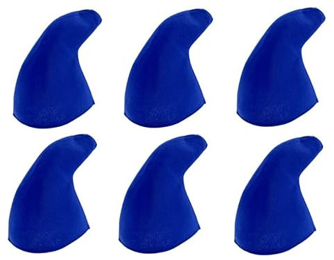 MC-Trend Zwergenmütze │ Lustige Kopfbedeckung in Einheitsgröße │ für Karneval Fasching Halloween Junggesellenabschied und Mallorca-Urlaub (6, BLAU, Einheitsgröße)