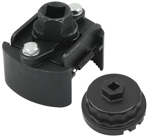 Ölfilterschlüssel Verstellbar, Ø60mm-80mm Universal Ölfilter Werkzeug mit 10mm Filterentfernungswerkzeug, Universell Ölfilterkralle Werkzeug, Ölfilter Schlüssel für Auto Kraftstofffilter Motorrad