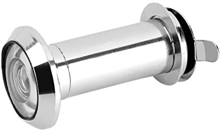 Door Viewer, 220 Degree Wide Viewing Angle Peephole Sliver Peep Eye Hole Anti Peeping Reverse with Heavy Duty Privacy Cover for Home Hotel