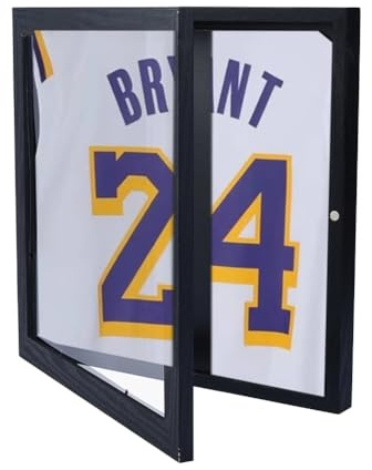 DICOSMETIC 1 PC T Shirt Display Rahmen Große Schattenbox Rahmen Holzrahmen Vitrine 13x13x1.5 Quadratische Erinnerungsbox Mit Fenster Für Shirts Trikots Uniformen Und Sportmemorabilien