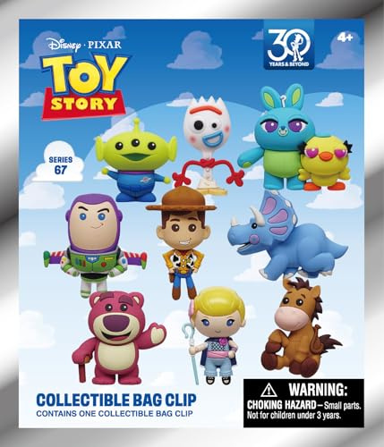 Disney Toy Story 30th Anniversary 3D Foam Bag Clip - 1 Blind Bag