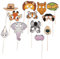 cama24com Safari-Motto-Party Foto-Requisiten Elefant Tiger und Co. 12 Stück Kindergburtstag mit Palandi® Stcker