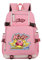 WANHONGYUE Kirby Spiel Backpack Schüler Schultasche Laptop Rucksäcke Freizeittasche Daypack Pink-1